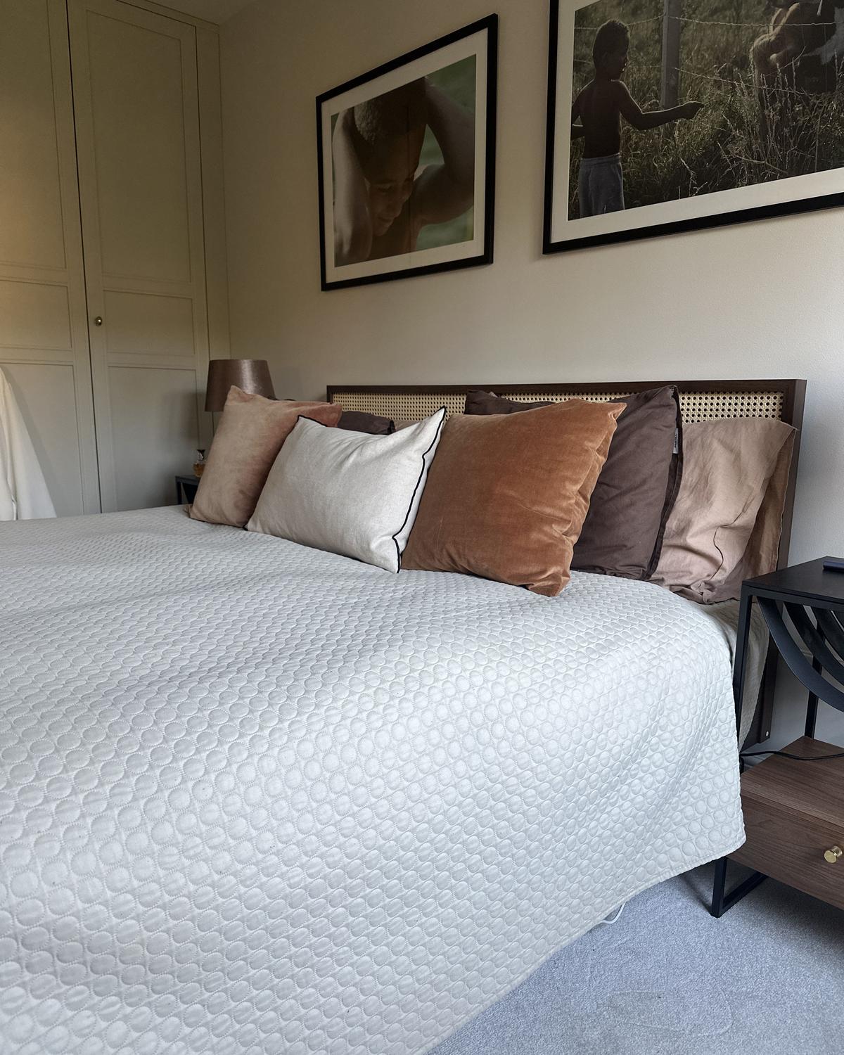 BETT mit Lattenrost 180/200 cm Braun Monpazier - Braun/Naturfarben, Holzwerkstoff (180/200cm) - Beliani
