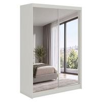 SCHWEBETÜRENSCHRANK Debra mit 2 Türen, 160/216/61 Kaschmir mit Spiegel - Kaschmir, Holzwerkstoff (160/216/61cm) - Beautysofa