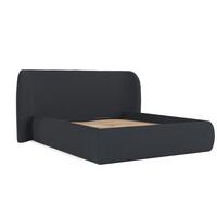 POLSTERBETT Bellano mit Stauraum 160/200 cm Anthrazit im Riva Stoff - Anthrazit/Schwarz, Holz/Holzwerkstoff (160/200cm) - AltaBeds