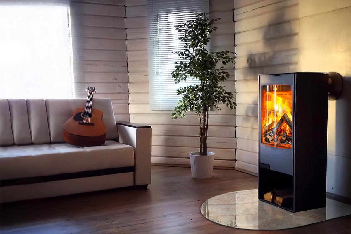 GLASPLATTE für Kamin 100x100 cm - Beige, Glas (100/100/0.4cm) - TULUP
