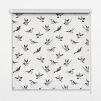 INNENROLLO - Fensterrollo - Rollo - 150x140 cm - Vögel - Schwarz, Kunststoff (150/140/0.5cm) - TULUP