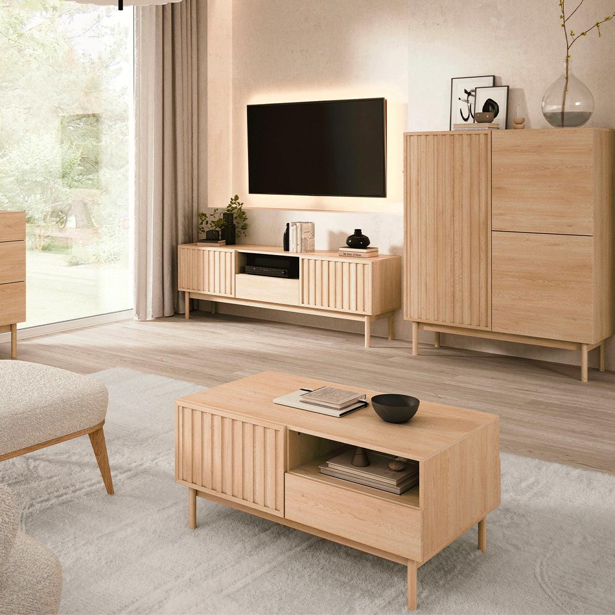 COUCHTISCH Idor Holz - Braun, Holzwerkstoff (63.6/106/53.3cm) - Petits-meubles