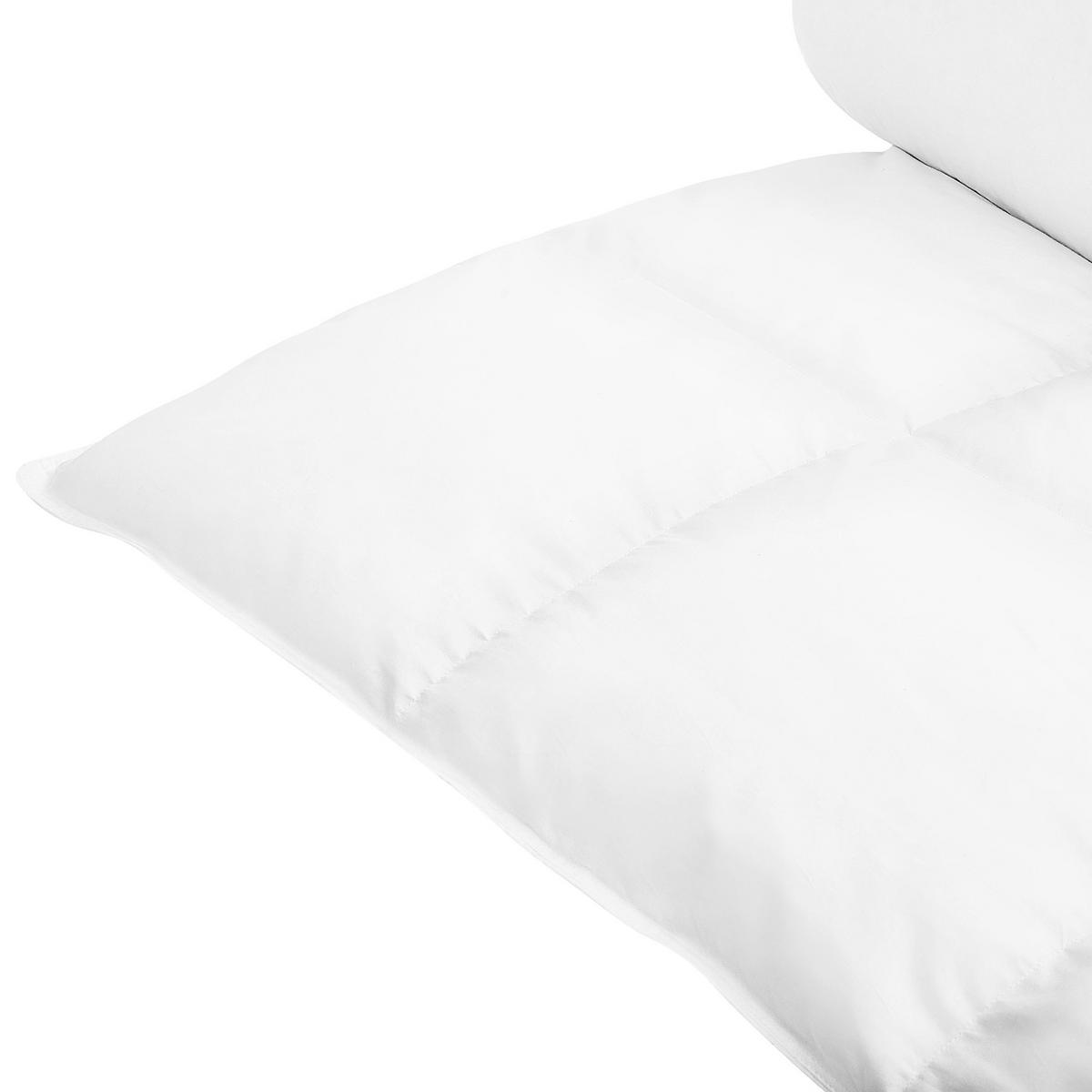 BETTDECKE Entendaunen Extra Warm 155/220 cm Grossglockner - Weiß, Textil (155/220cm) - Beliani