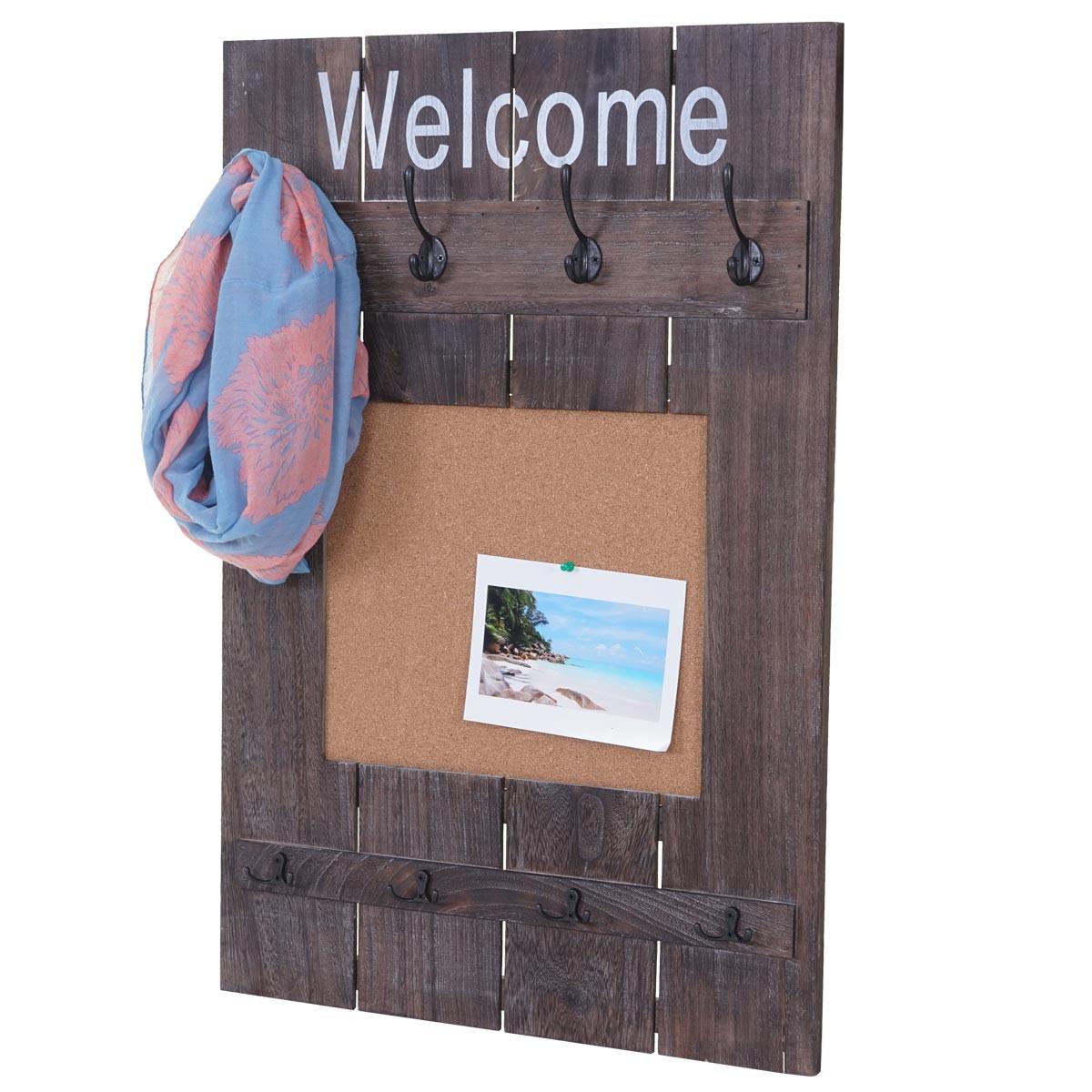 WANDGARDEROBE MIT PINNWAND Braun - Braun, Holz (60/91/3cm) - MCW