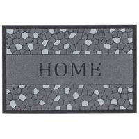 IN & OUTDOOR FUSSMATTE RUBBER FLOCK HOME - Schwarz, Textil (40/60cm) - Pergamon