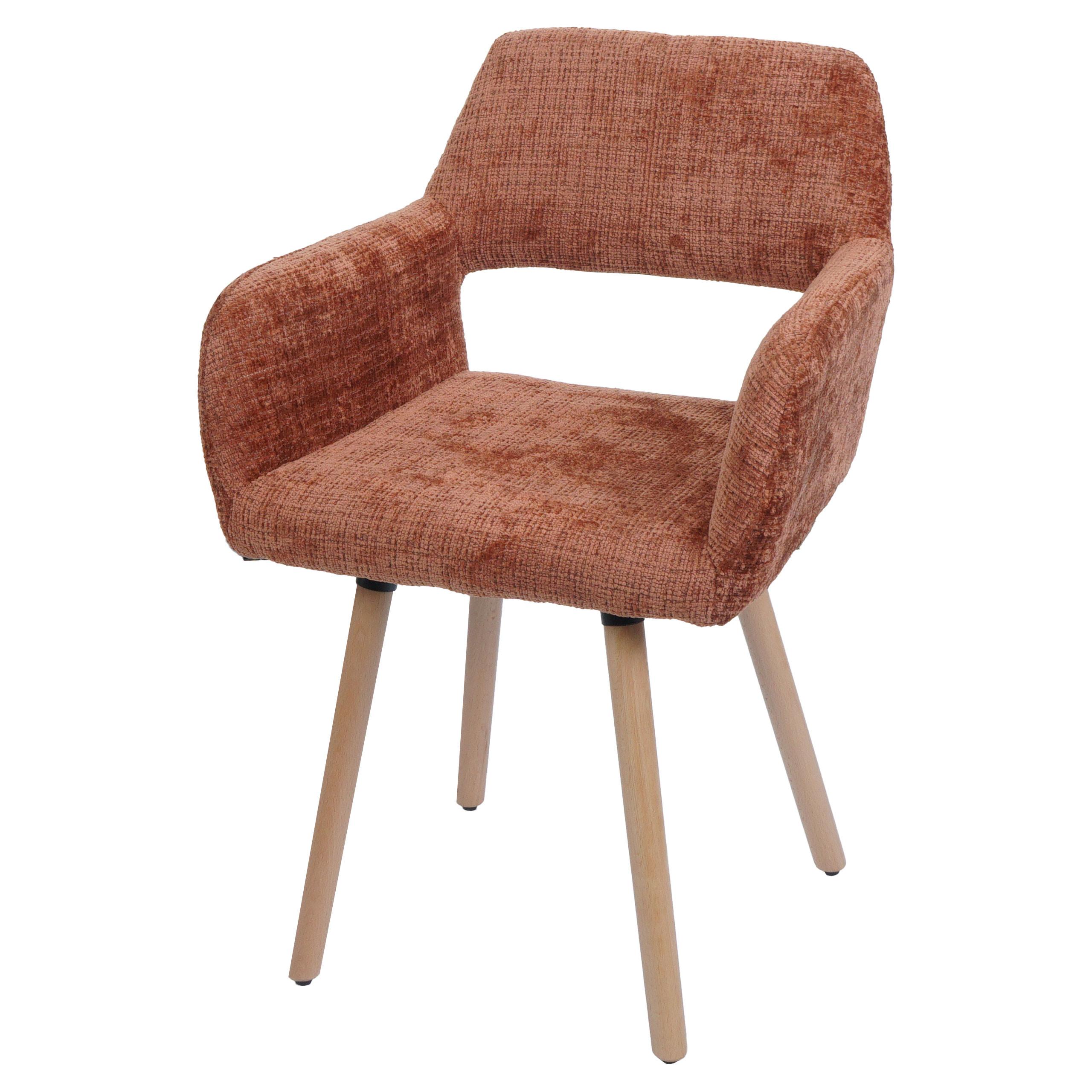 ESSZIMMERSTUHL Orange - Terracotta/Orange, Textil (56/80/53cm) - MCW