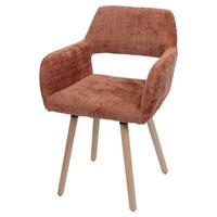ESSZIMMERSTUHL Orange - Terracotta/Orange, Textil (56/80/53cm) - MCW