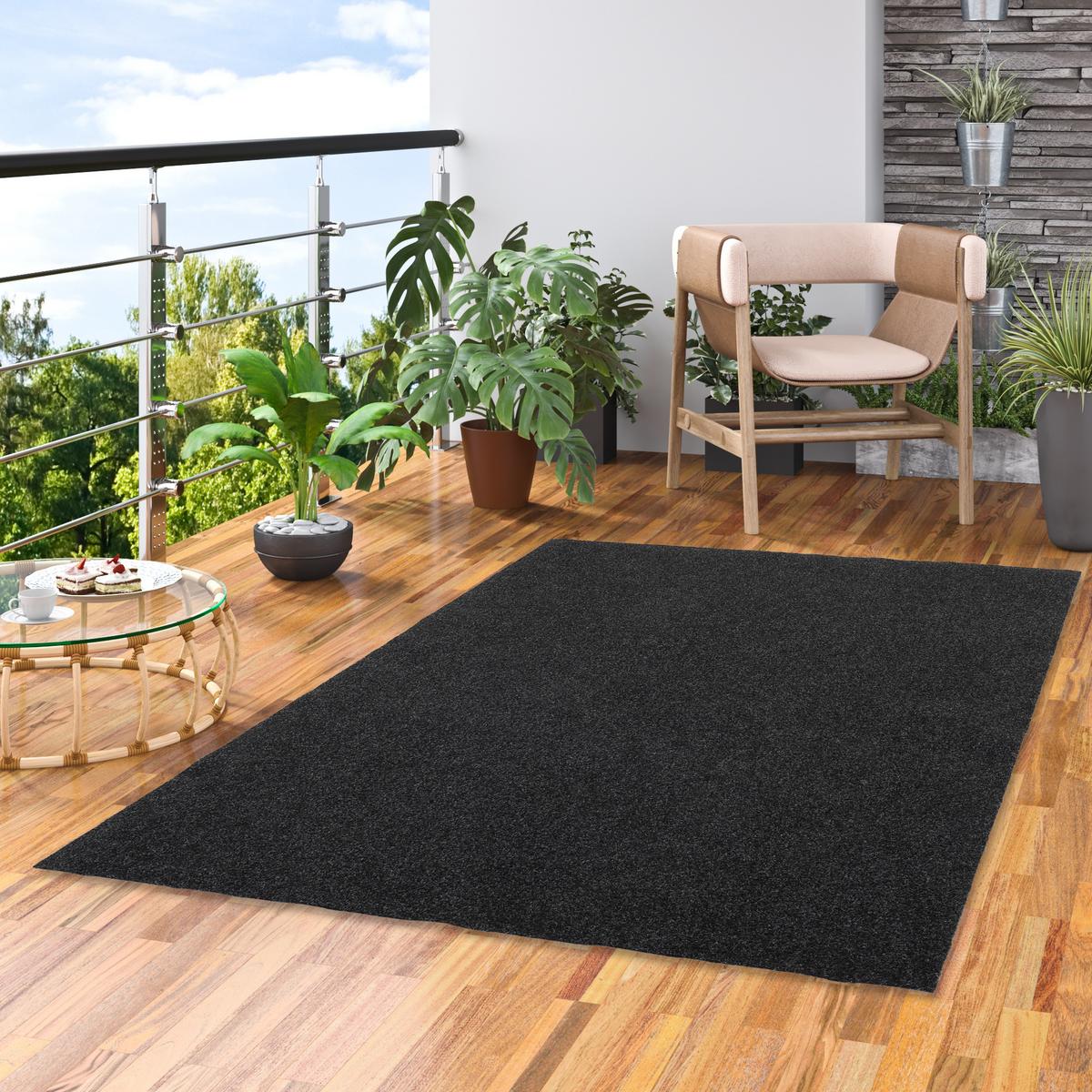 KUNSTRASEN RASENTEPPICH MIT NOPPEN KINGSTON - Anthrazit, Textil (200/150cm) - Snapstyle