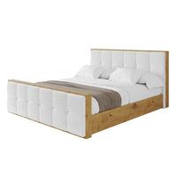 POLSTERBETT mit Bettkasten, Fußteil und Lattenrost, Boxbett ohne Matratze - ENZO7-Z 180x200 - Weiß, Holzwerkstoff/Textil (180/200cm) - ALTDECOR