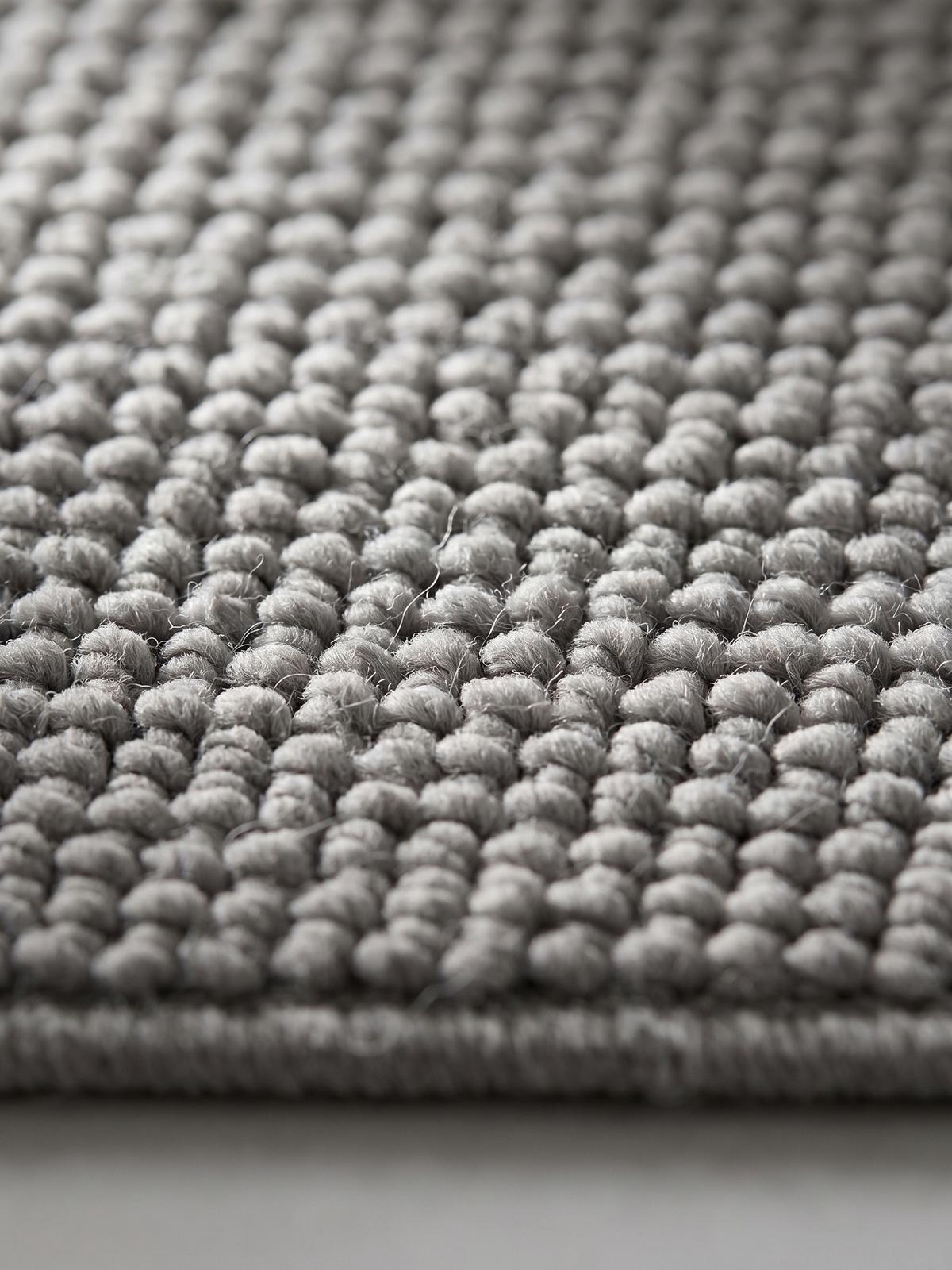 TEPPICH Flachgewebe LANGAU in Silber, meliert, 80 x 250 cm - Silberfarben, Textil (250/80cm) - KADIMA DESIGN