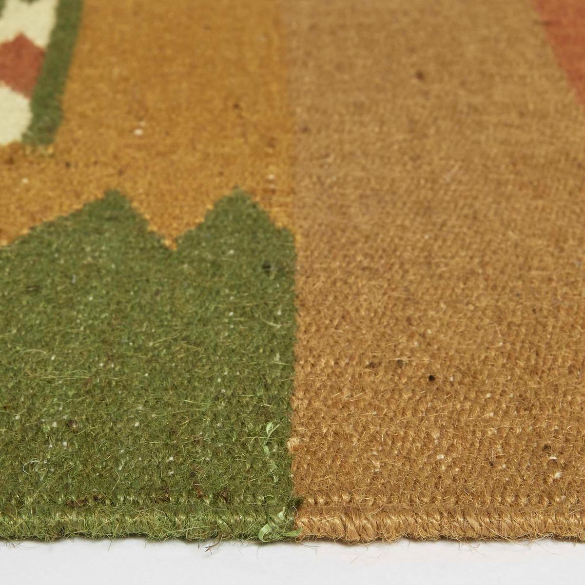 KELIM-TEPPICHLÄUFER Lundi Green 80/180 cm - Multicolor/Grün, Textil (80/180cm) - Homescapes