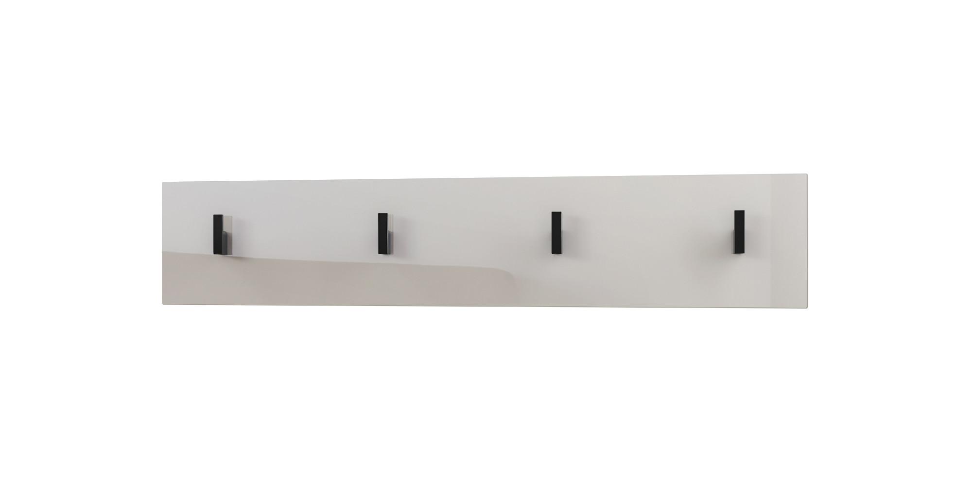 GARDEROBENPANEEL Linea Sandgrau Hochglanz - Sandfarben, Holzwerkstoff (72/14.5/3.5cm) - Vladon