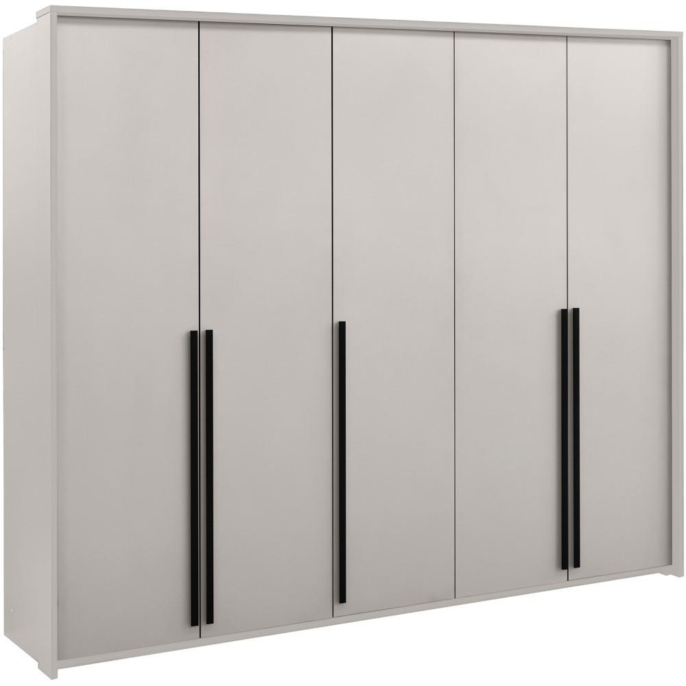 DREHTÜRENSCHRANK Giana mit 5 Türen, 255 cm, Beige Sand - Sandfarben/Beige, Holzwerkstoff (255/215/64.5cm) - Beautysofa