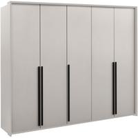DREHTÜRENSCHRANK Giana mit 5 Türen, 255 cm, Beige Sand - Sandfarben/Beige, Holzwerkstoff (255/215/64.5cm) - Beautysofa