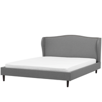 POLSTERBETT 160/200cm Grau Colmar - Grau, Textil (160/200cm) - Beliani