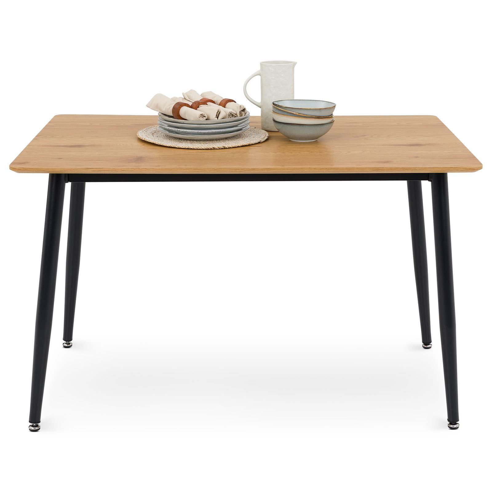 ESSTISCH NORA Eiche - Eichefarben, Holzwerkstoff/Metall (80/120/75cm) - IDIMEX