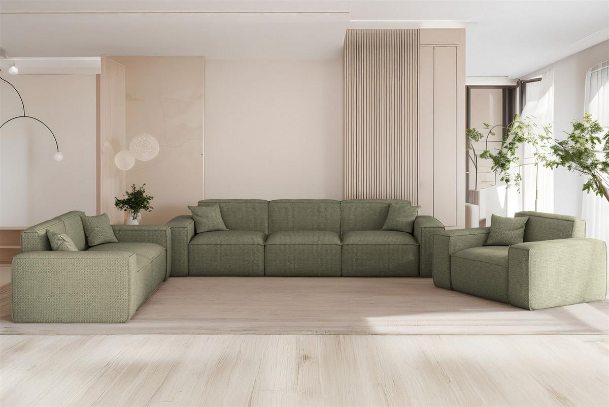 SOFA 2-sitzer Celes Premium In Artico - Grün, Holzwerkstoff/Textil (182/73/90cm) - Fun Möbel