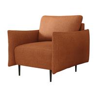SESSEL Lambi - Schwarz/Orange, Holz/Textil (98/85/90cm) - MIRJAN24