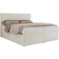 BOXBETT JAGUAR 140/200 - Creme Struktur - H3 - Ecru, Holz/Textil (140/200cm) - MKS