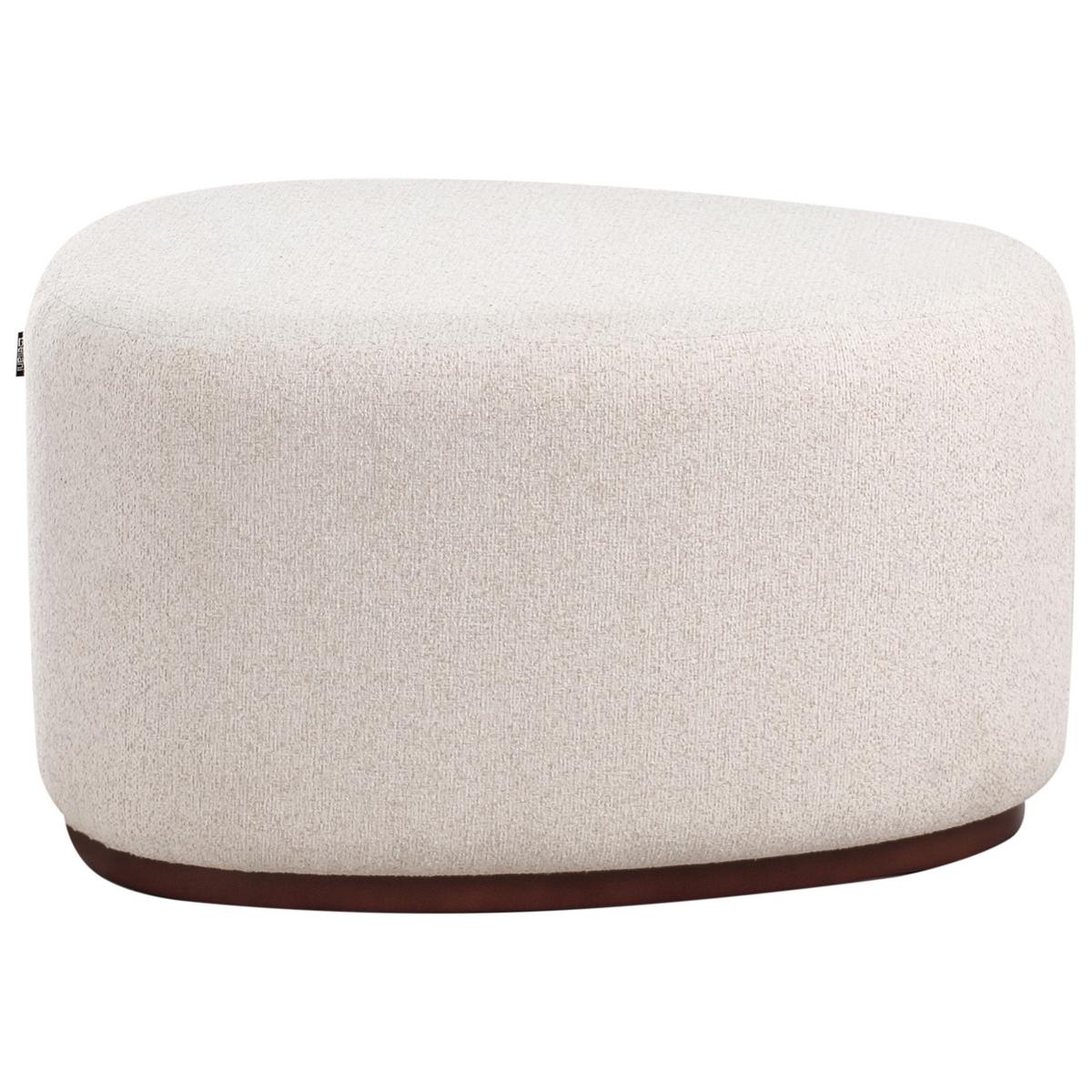 POUF Stoff Hellbeige Saco - Beige, Textil (57/45/78cm) - Beliani