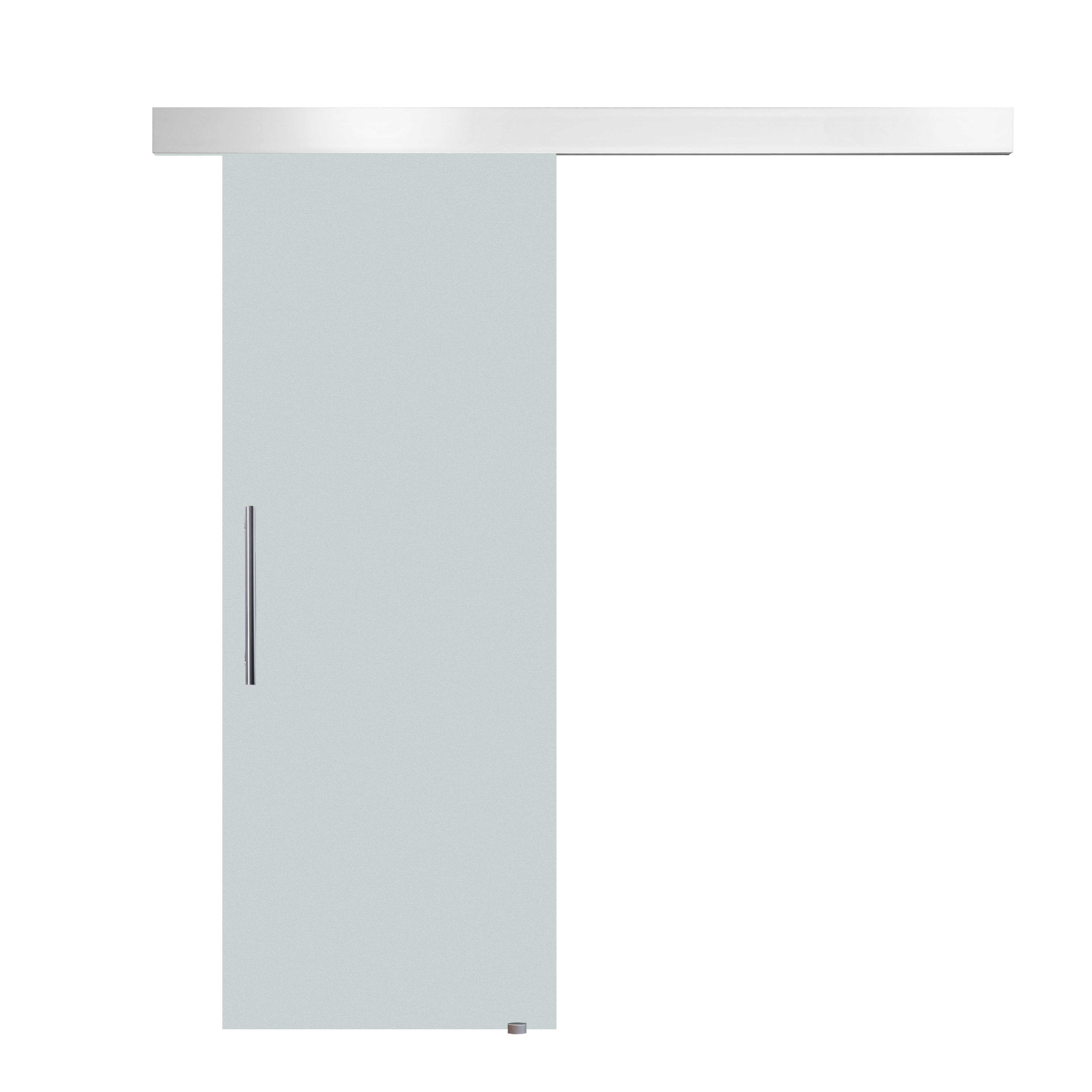 INNENTÜR Alulegierung Glas Vollflächtig Satiniert - Klar, Glas/Metall (0.08/205/90cm) - HOMCOM