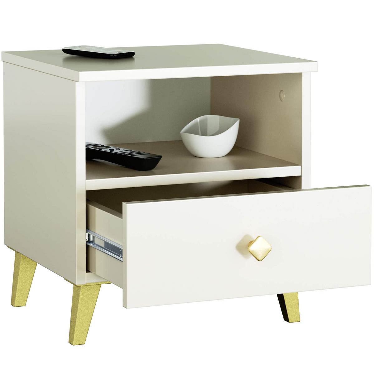 NACHTTISCH Kaschmir 43/40/37 - Kaschmir, Holzwerkstoff (40/43/37cm) - RAUMHIRSCH FURNITURE