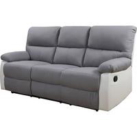 EINZELSOFA lincoln Weiss / Hellgrau - Weiß, Textil (89/103/197cm) - Habitat Garten