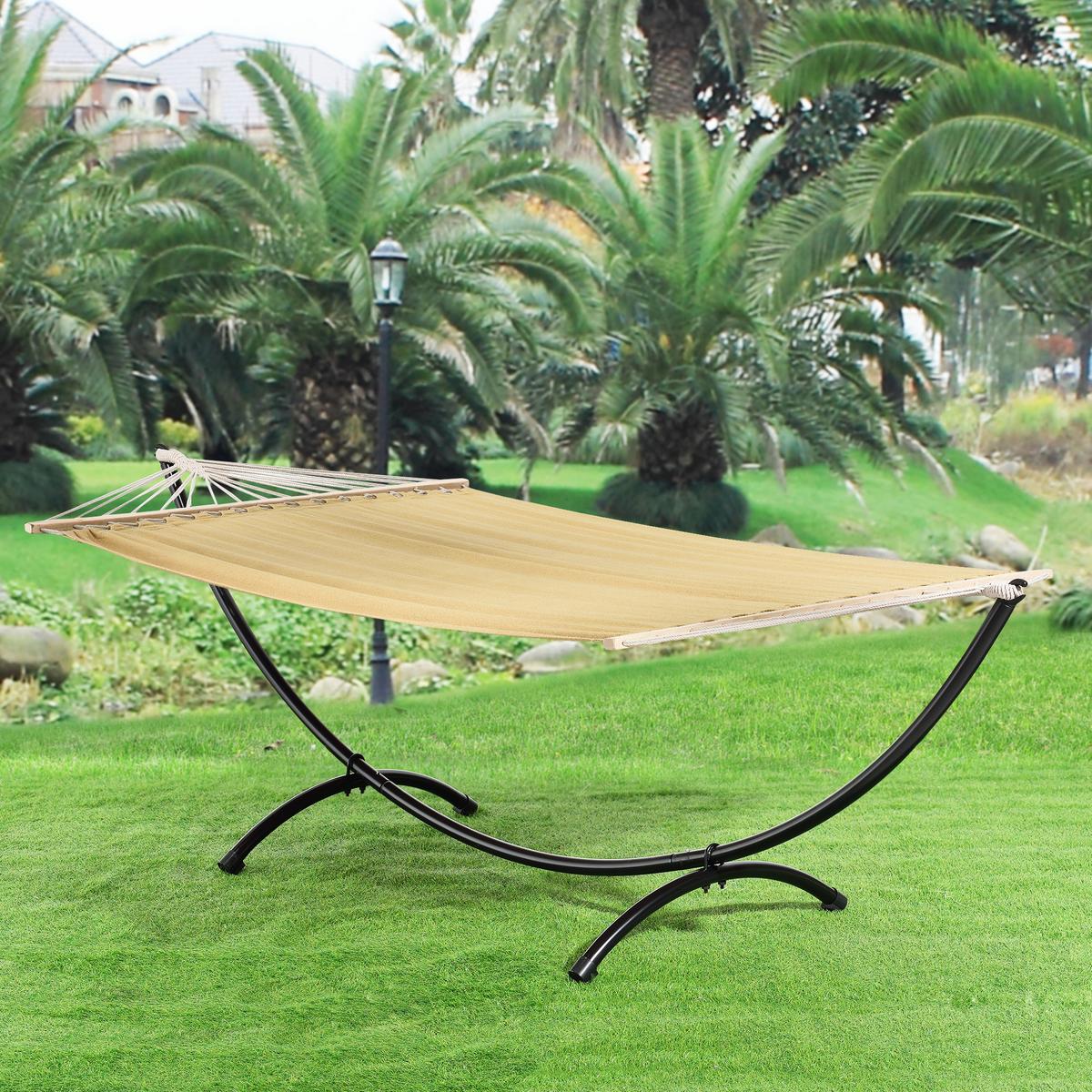 HÄNGEMATTENGESTELL - Schwarz, Metall (90/290/100cm) - casa.pro