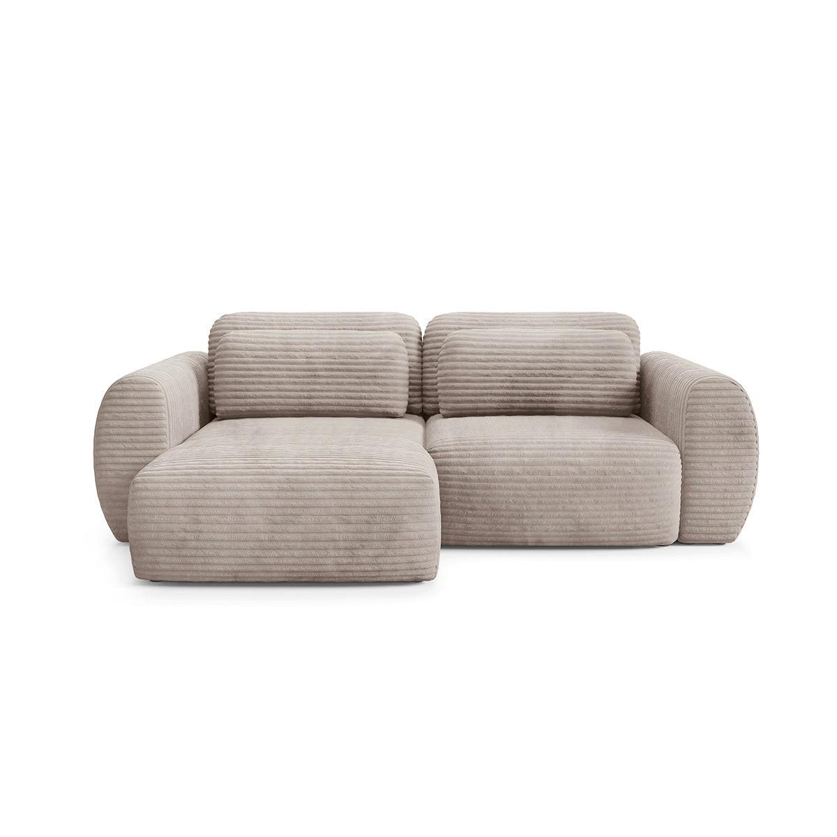 ECKSOFA Camilla 3 Sitzplätze Taupe - Taupe, Holz (270/165cm) - Petits-meubles