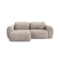 ECKSOFA Camilla 3 Sitzplätze Taupe - Taupe, Holz (270/165cm) - Petits-meubles