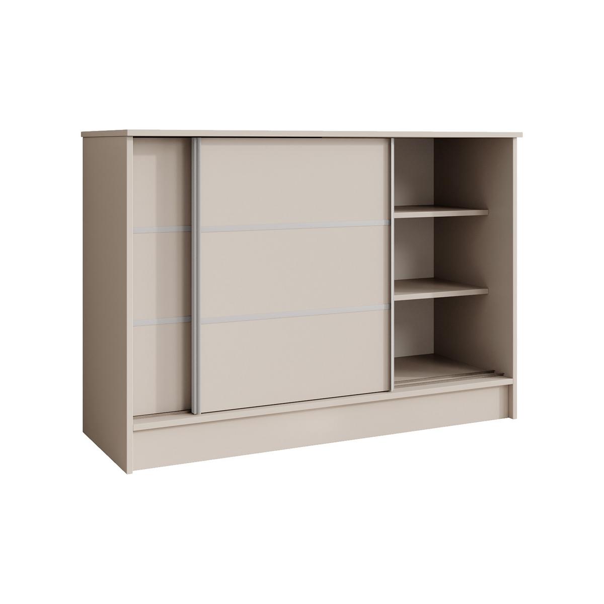 KOMMODE Mirela mit 2 Schiebetüren 120 cm, Kaschmir - Kaschmir, Holzwerkstoff (121/85/43.5cm) - Beautysofa