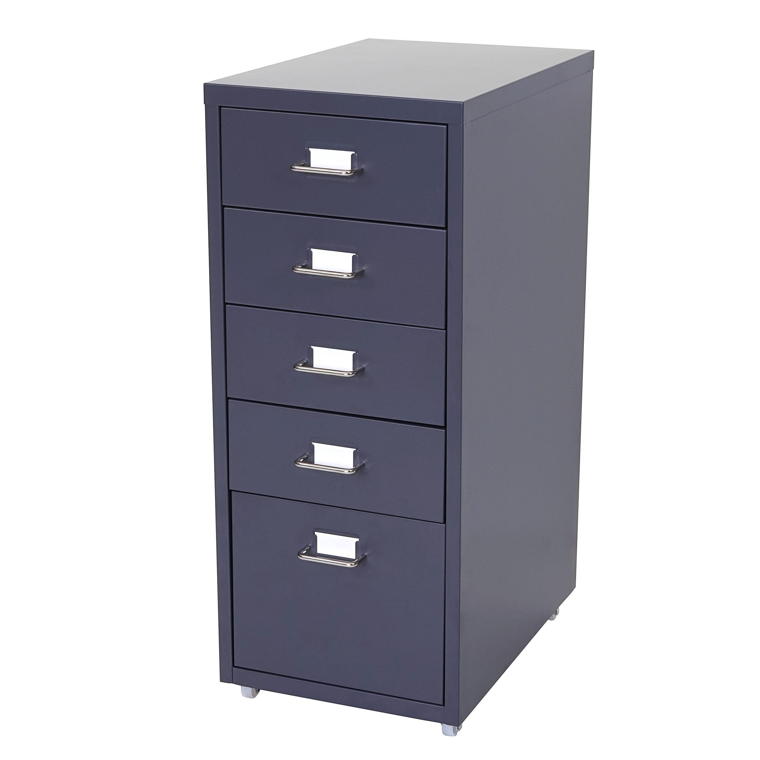 ROLLCONTAINER Anthrazit - Anthrazit, Metall (28/69/41cm) - MCW
