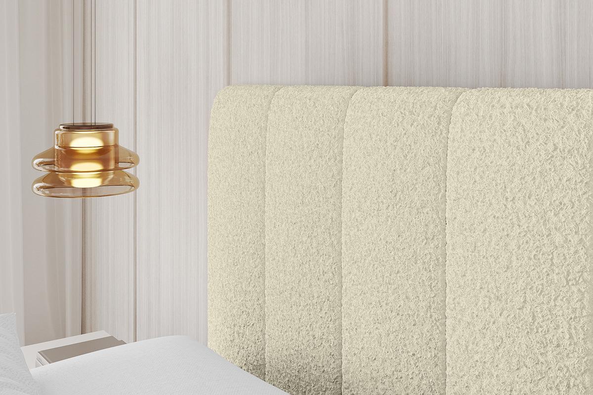 POLSTERBETT mit Bettkasten, Fußteil und Lattenrost, Boxbett ohne Matratze - FINO-Z 180x200 Beige - Taupe, Holzwerkstoff/Textil (180/200cm) - ALTDECOR