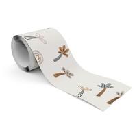 TAPETENBORDÜRE selbstklebend BÄUME Palmen Regenbogen Boho Stil - Beige/Braun, Papier (10/300/300cm) - Muralo