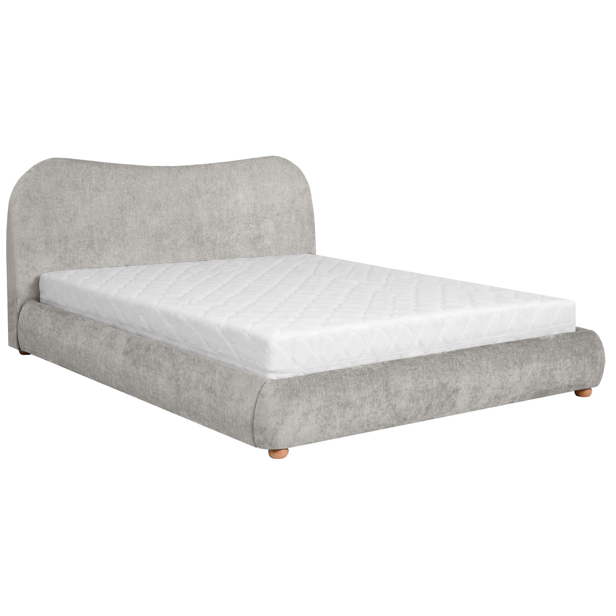 POLSTERBETT Sonho, Doppelbett 160x200 cm mit Taschenfedernmatratze 26 cm, Chenille-Stoff, Beige - Beige, Textil (160/200cm) - Beautysofa