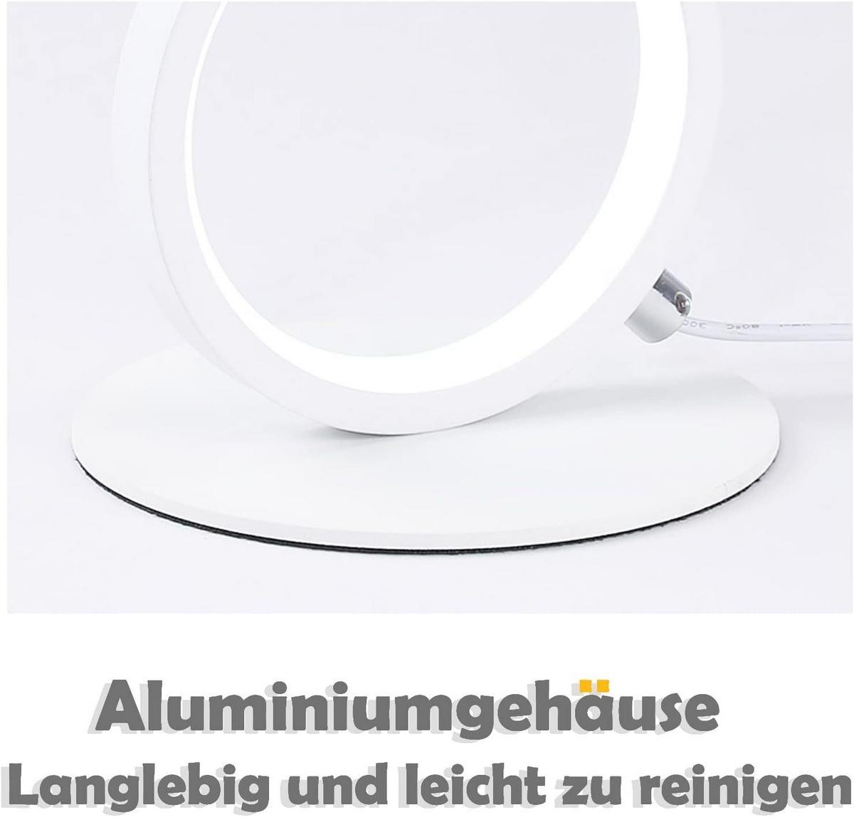 LED-TISCHLEUCHTE Chemnitz 14/14/38 cm - Weiß, Metall (14/14/38cm) - Nettlife