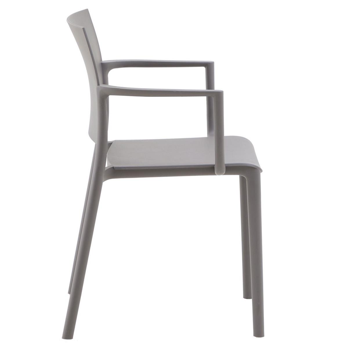 GARTENSTÜHLE TERRA 4er-Set grau - Grau, Textil (58/82/52cm) - IDIMEX