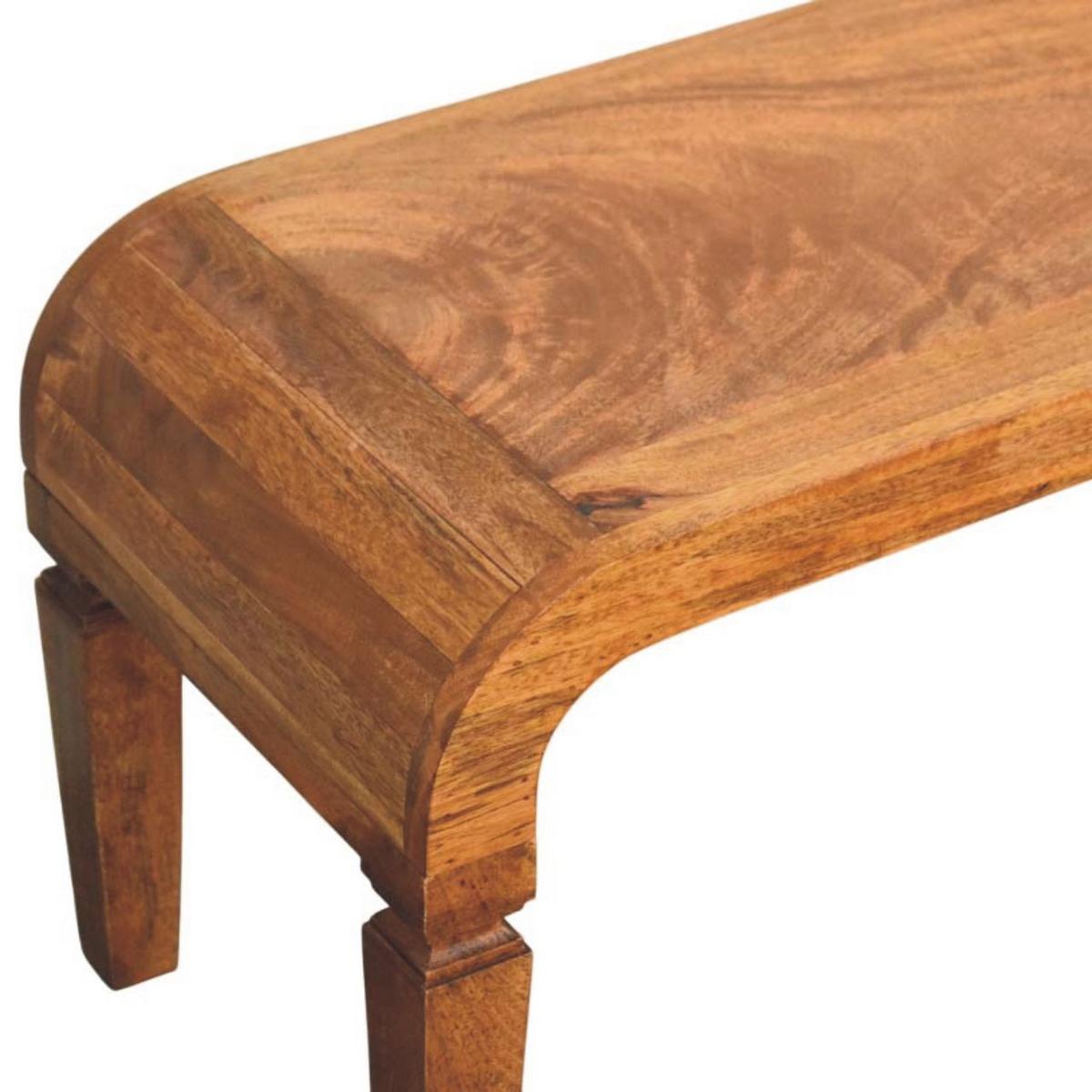 COUCHTISCH mit Amber-Eichen-Finish, abgerundete Beine, braun - Braun, Holz (35/120/43cm) - Artisan Furniture