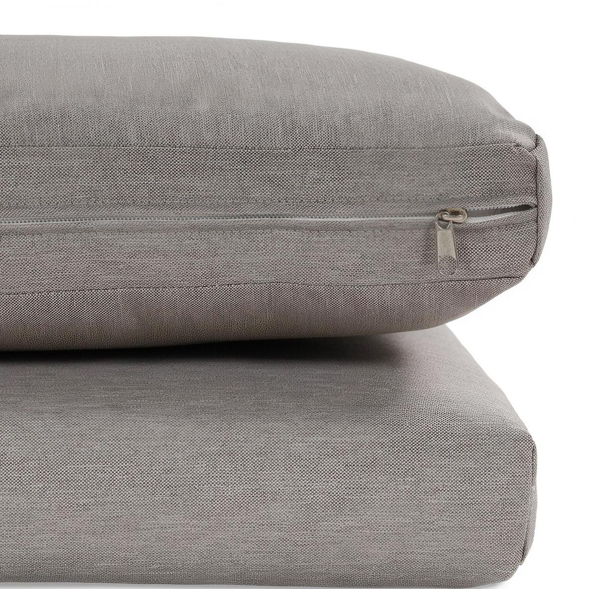 GARTENSET Sevilla, aus Technorattan, Ecksofa mit Couchtisch, Beige - Beige, Kunststoff - Beautysofa