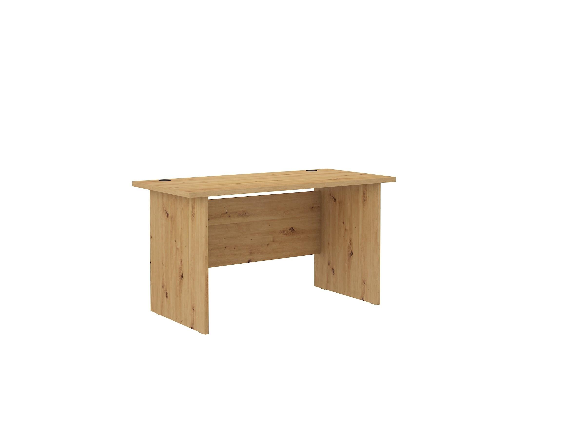 SCHREIBTISCH MALTESA 138x67x75,3 cm Bürotisch Computertisch, Eiche Artisan - Eiche Artisan, Holzwerkstoff (67/138/75.3cm) - MASSENO