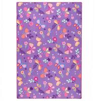 KINDER SPIEL TEPPICH SCHMETTERLING - Lila, Textil (140/200cm) - Snapstyle