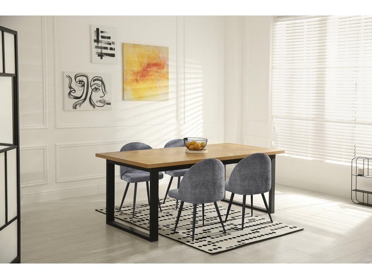 STUHL 2er Set samuel Grau - Grau, Textil (52/81/53cm) - Habitat Garten