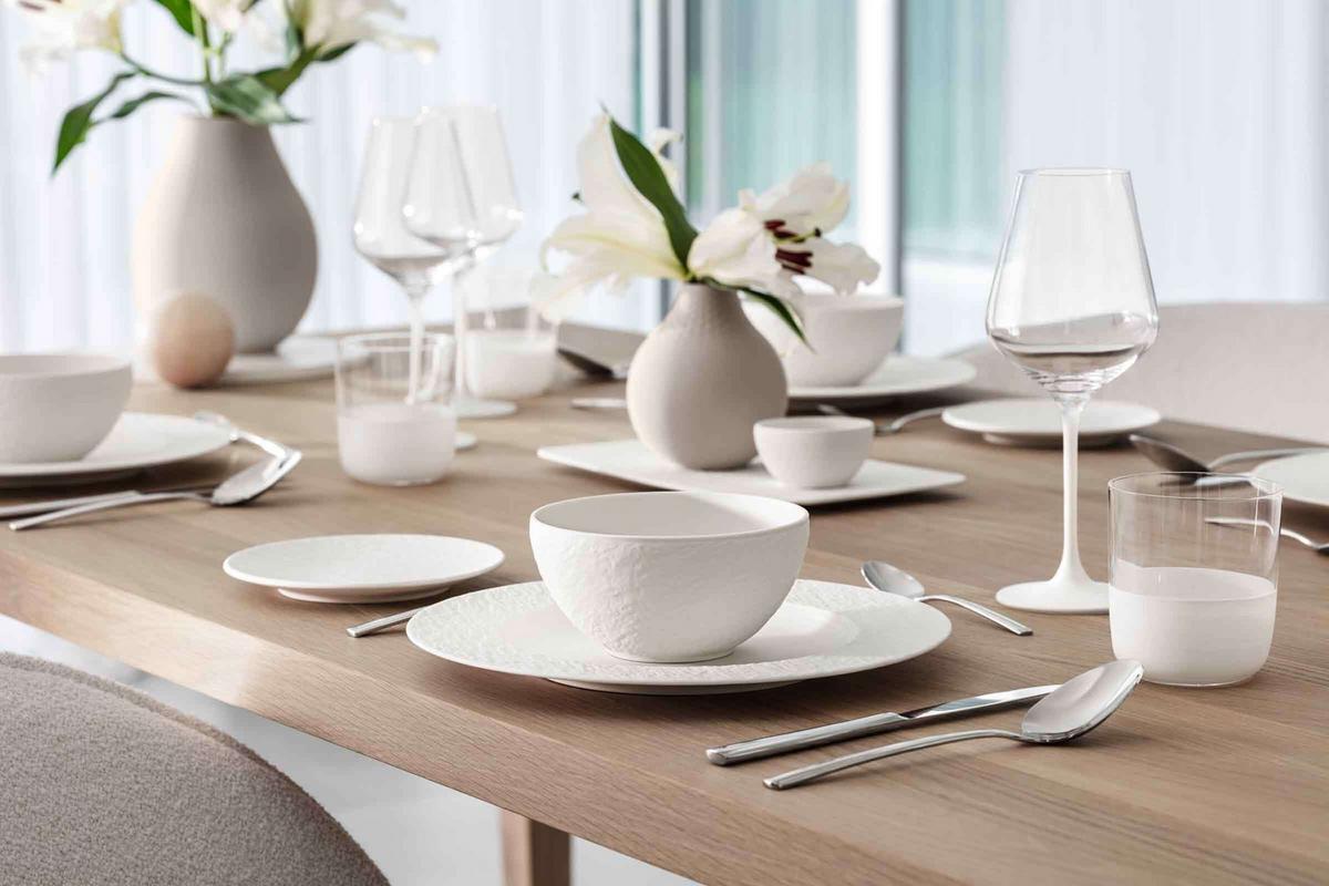 ROTWEINGLÄSER Manufacture Rock weiß-transparent 470 ml 4er Set - Transparent/Weiß, Glas (0.47L) - Villeroy & Boch