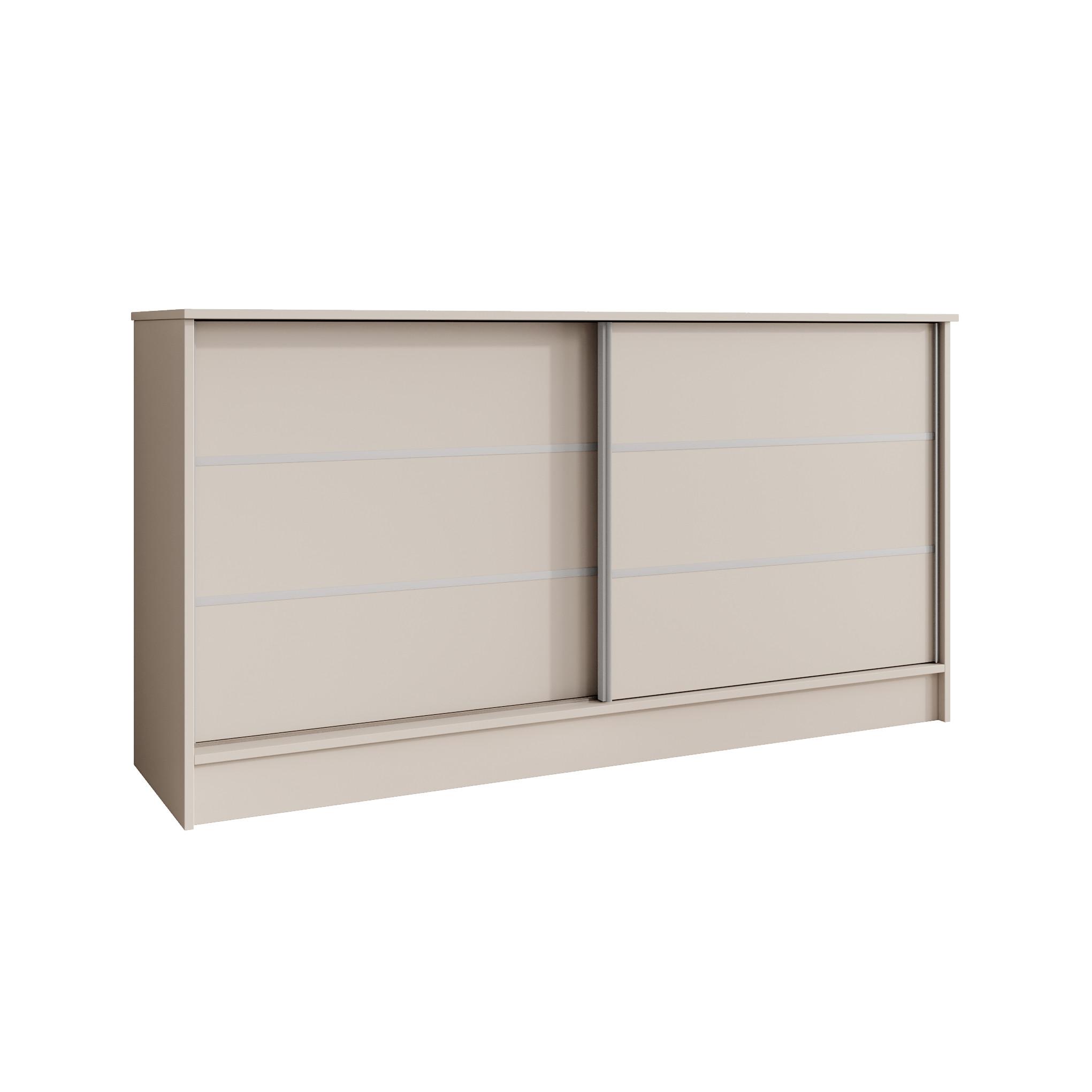 KOMMODE Mirela mit 2 Schiebetüren 160 cm, Kaschmir - Kaschmir, Holzwerkstoff (161/85/43.5cm) - Beautysofa