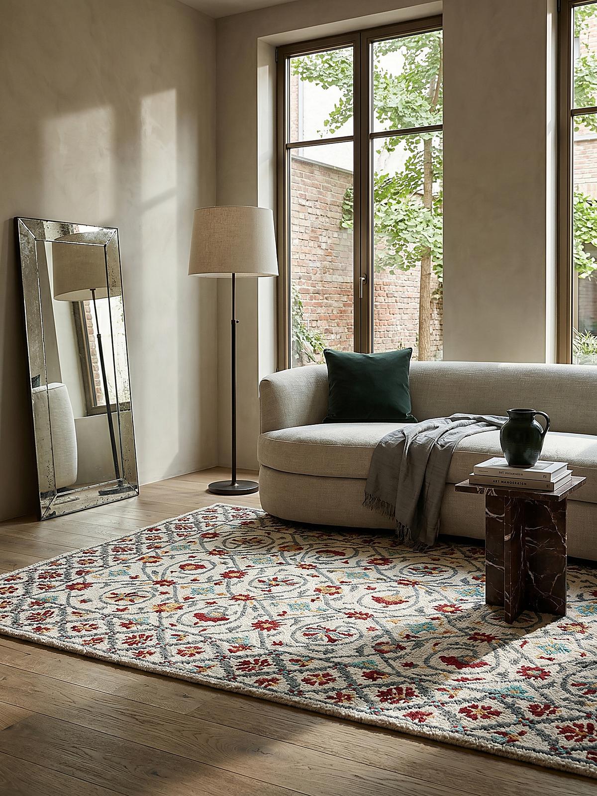 WOLLTEPPICH SOAR, orientalisch, Rot-Blau, 160 x 230 cm - Rot, Textil (230/160cm) - KADIMA DESIGN