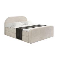 BOXBETT mit Matratze H4 und Lattenrost - NOX-Z - 140x200 - Beige Casablanca - Beige, Holzwerkstoff (140/200cm) - ALTDECOR