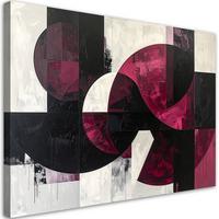 LEINWANDBILD 3D und geometrisch 60x40cm - Rot, Textil (60/40cm) - Feeby