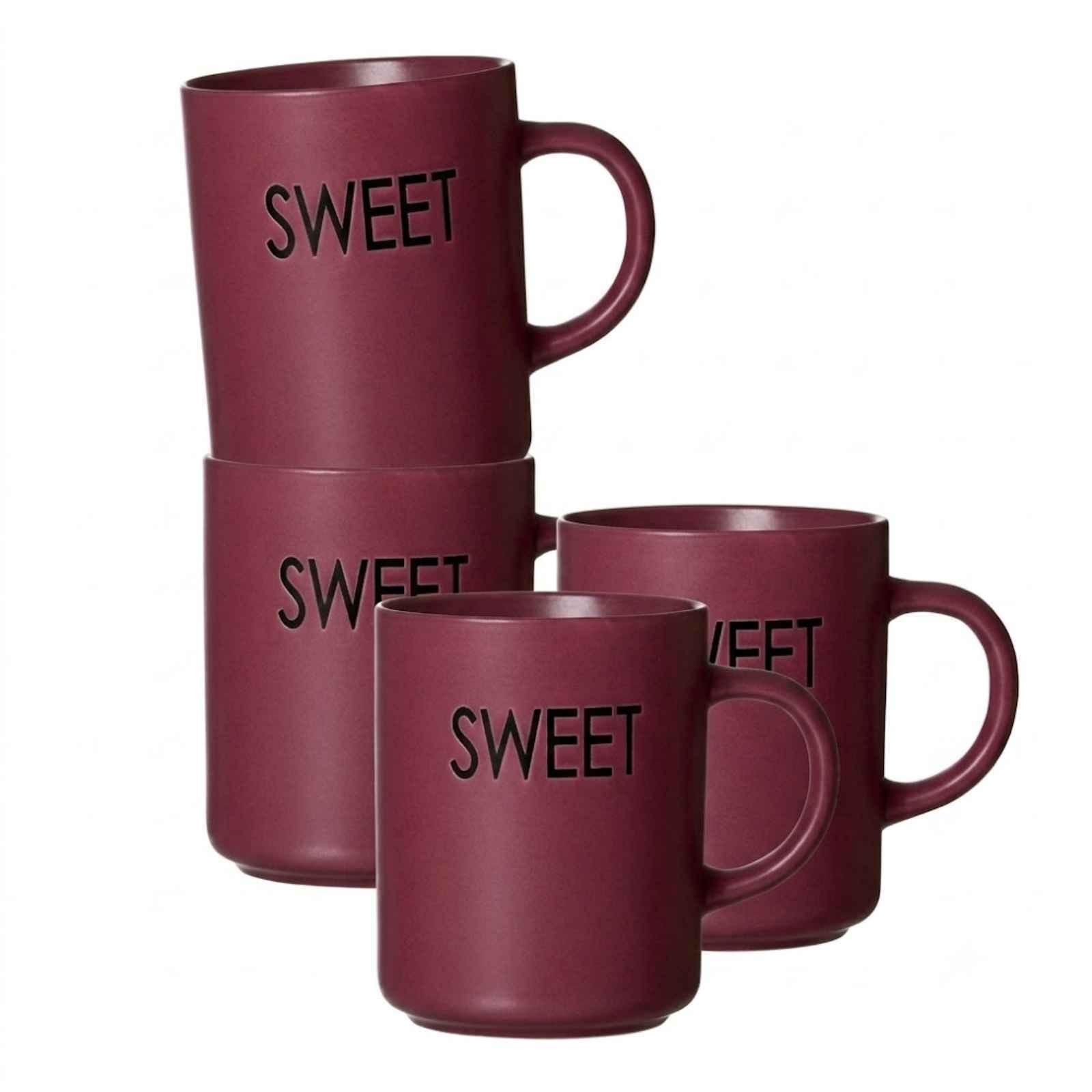 HENKELBECHER Sweet rot 390 ml 4er Set - Rot, Keramik (0.39L) - Ritzenhoff Breker