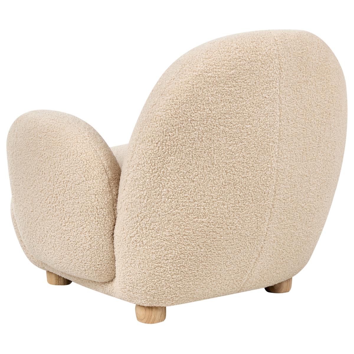 KINDERSESSEL Bouclé Beige Hem - Beige, Textil (64/55/55cm) - Beliani