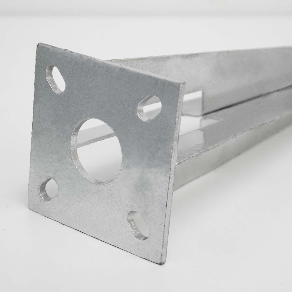 EINSCHLAGBODENHÜLSE 50cm Bodenhülse Ø36 mm - Silberfarben, Metall (50/9.5cm) - Niederberg Metall